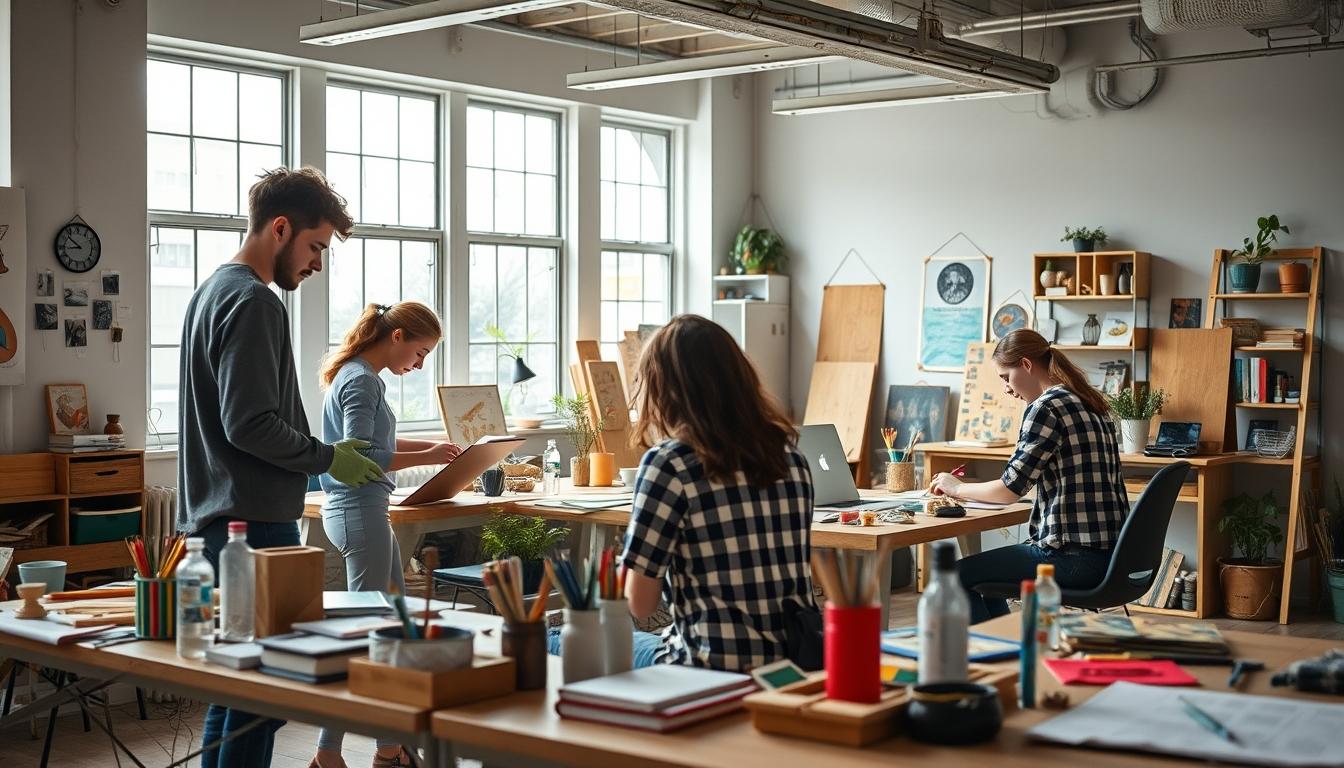 Modern university campus for students